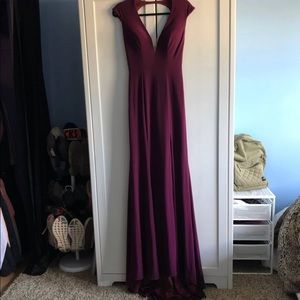 JOVANI Open Back Prom Dress